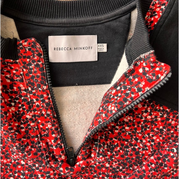 REBECCA MINKOFF Sara Floral-print cropped sweatshirts - Picture 2 of 3